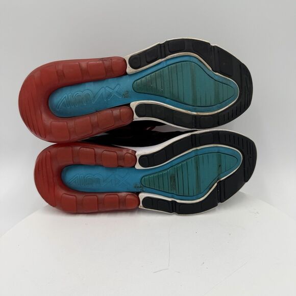 Nike Air Max 270 Shoes Womens Size 6.5 Black Red Running Sneakers Athletic - Picture 7 of 8